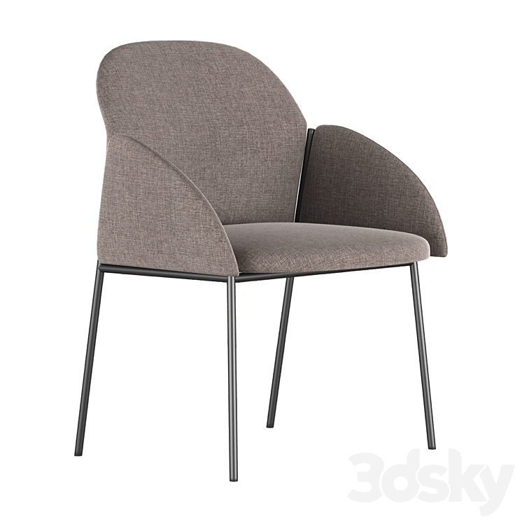 Armchair Enzo 3DS Max Model - thumbnail 2