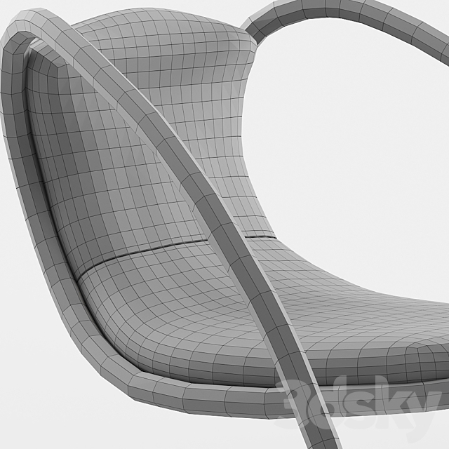 Armchair Luxy TIMELESS 3ds Max - thumbnail 3