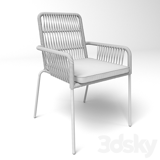 Armchair Samt. La Forma (Julia Grup) 3ds Max - thumbnail 3