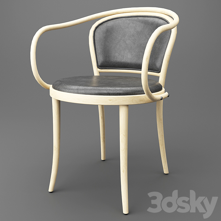 Armchair TON 33 3DS Max Model - thumbnail 2