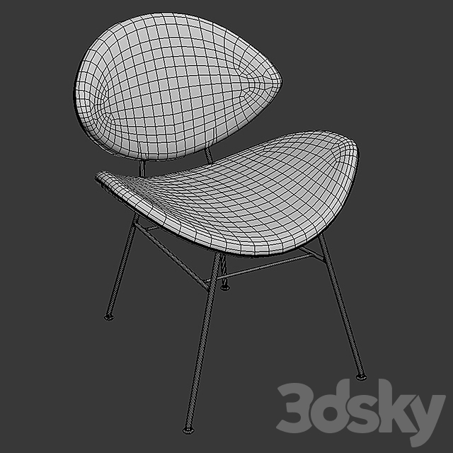 Armchair walter knoll Fishnet Chair 3DS Max Model - thumbnail 3