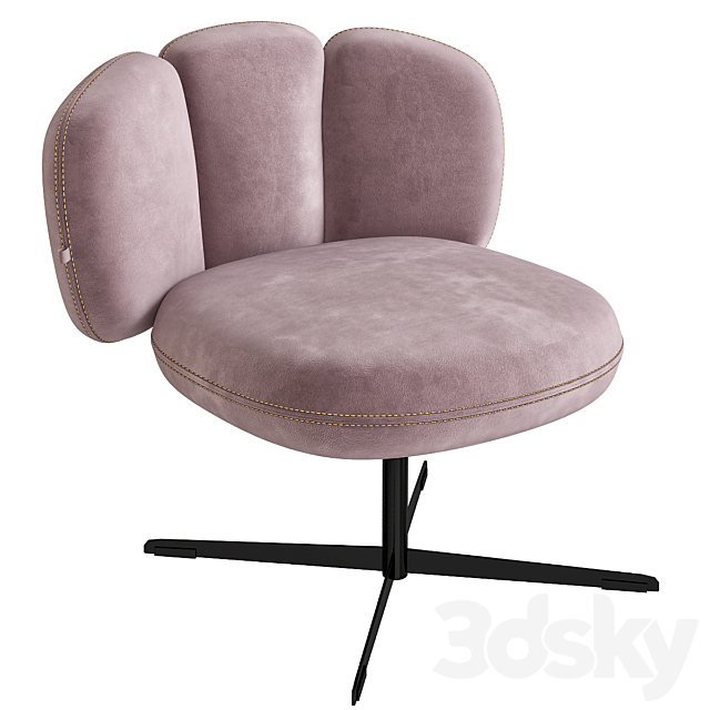 Armchairs – Bras Easy Chair 3DSMax File - thumbnail 1