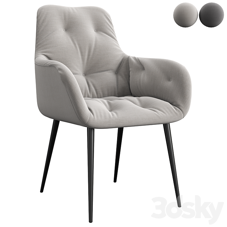 Armlehnenstuhl_Magrin_chair 3DS Max Model - thumbnail 1