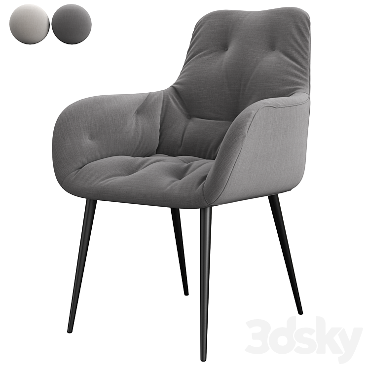 Armlehnenstuhl_Magrin_chair 3DS Max Model - thumbnail 2