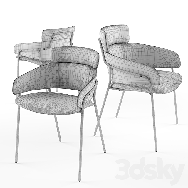 Arrmet Strike armchair & XL 3DSMax File - thumbnail 2