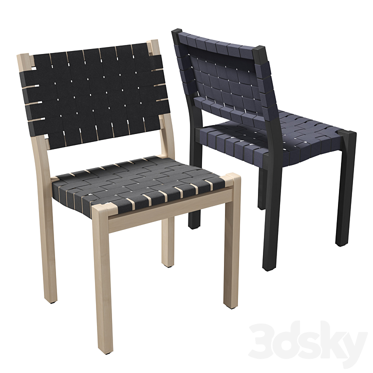 Artek – Chair 611 3DS Max - thumbnail 1