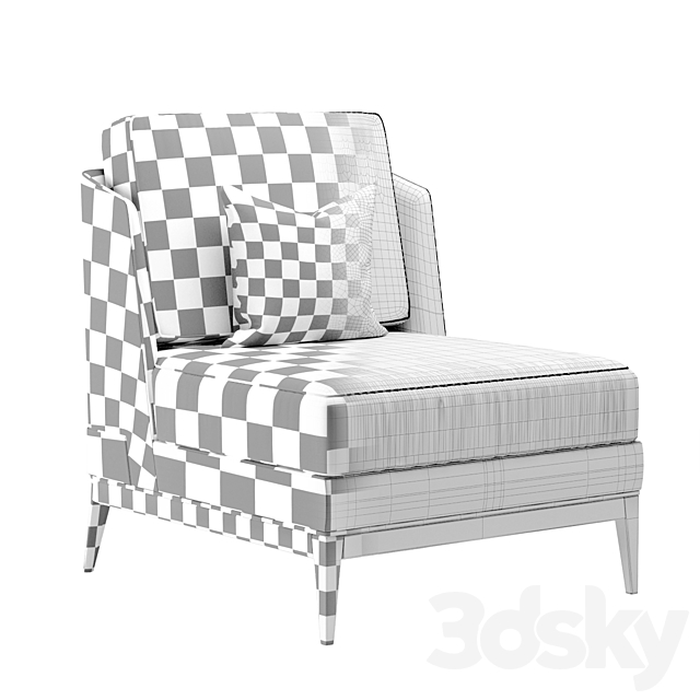 Arthur Chair by Aster 3DS Max Model - thumbnail 5