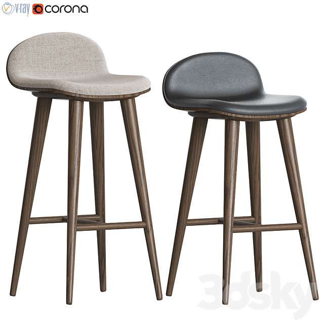 Article Circo Sede Barstool Counterstool 3DSMax File - thumbnail 1