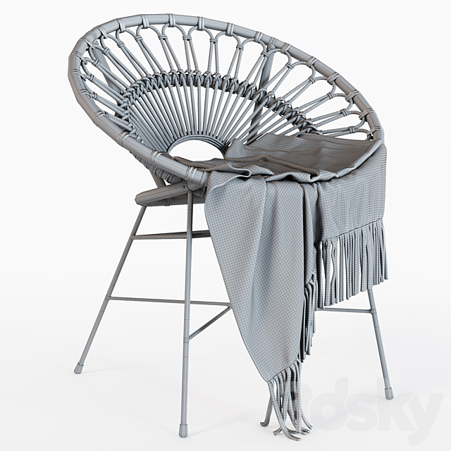 Article – Daisy Lounge Chair 3DS Max Model - thumbnail 3