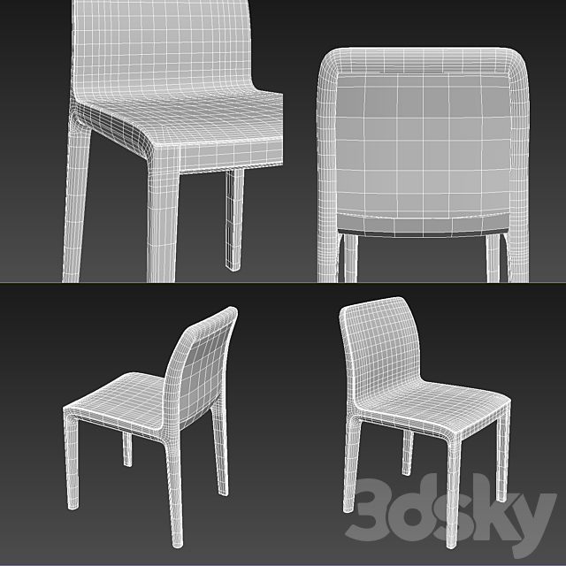 Artisan _ Invito Chair 3DS Max Model - thumbnail 3