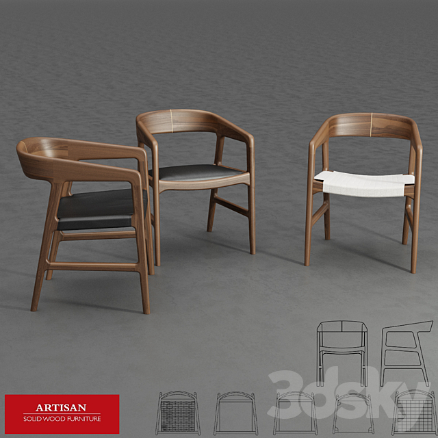 Artisan _ Tesa Chair 3DSMax File - thumbnail 1