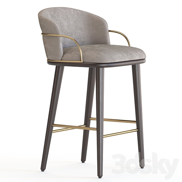 Arven Bar Stool 3DS Max Model - thumbnail 3