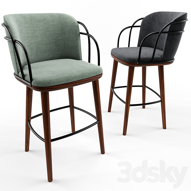 Arven Bar Stool 3DSMax File - thumbnail 1