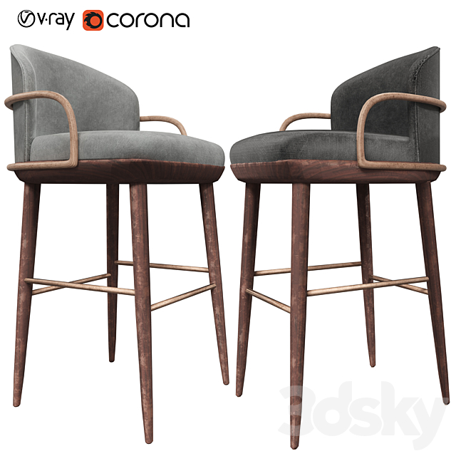 Arven Barstool by Parla 3DSMax File - thumbnail 1