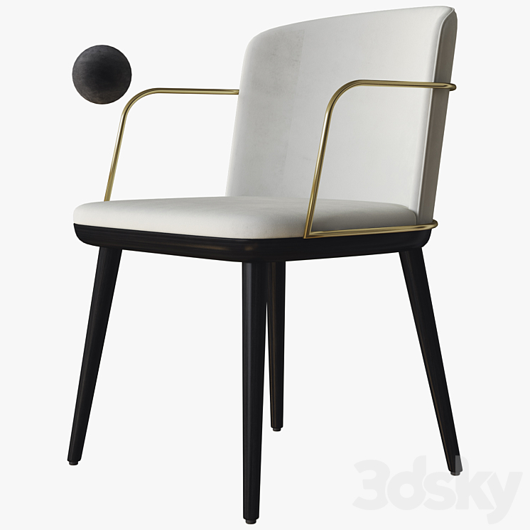 arven chair parla 3DS Max Model - thumbnail 1