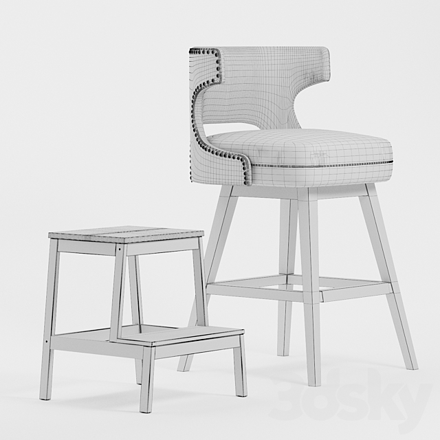 Ashford task stool 3DSMax File - thumbnail 4