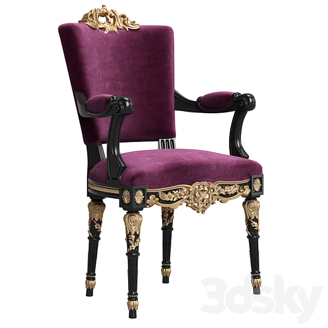 Asnaghi Interiors Olympia Armchair 3DSMax File - thumbnail 1