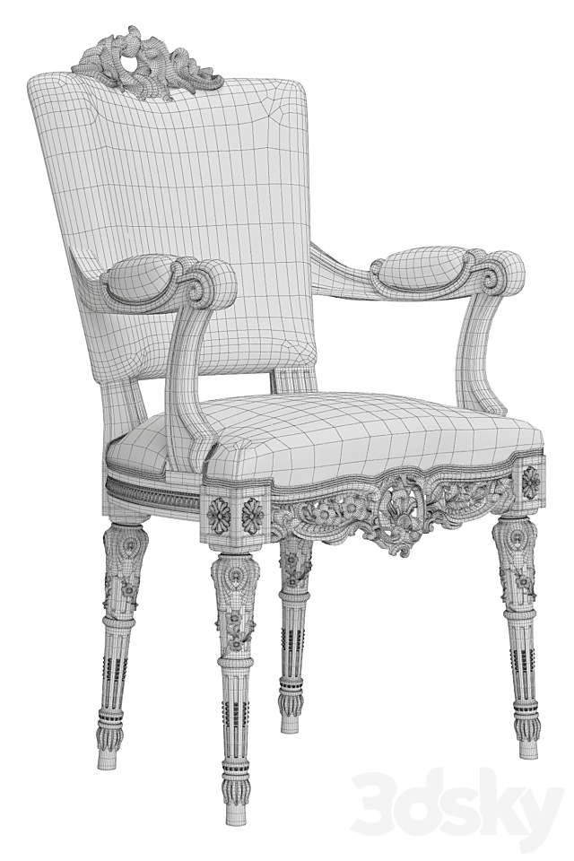 Asnaghi Interiors Olympia Armchair 3DSMax File - thumbnail 3