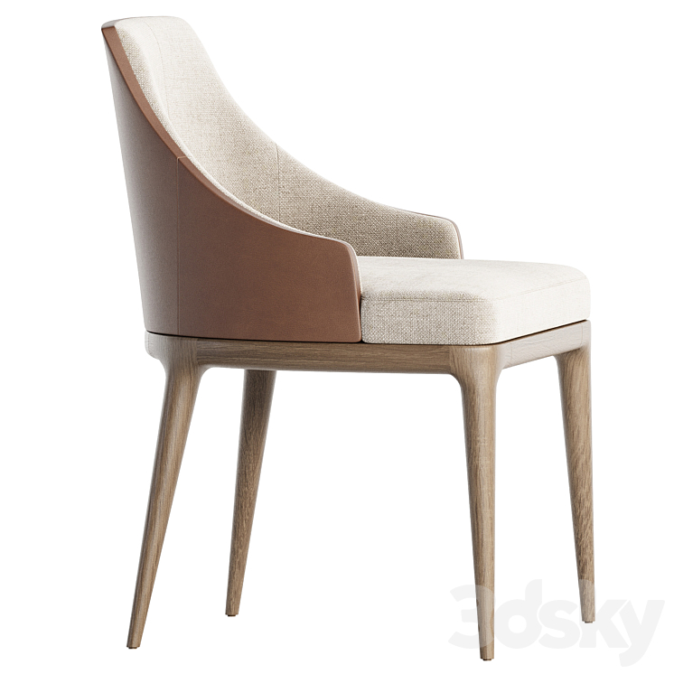 Aster Alaton dining chair 3DS Max Model - thumbnail 2