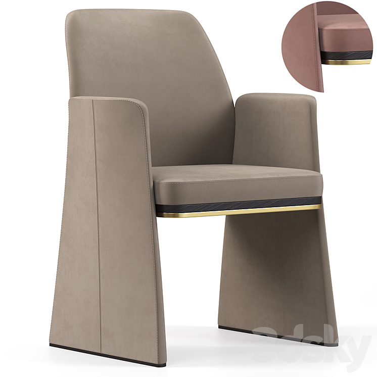 Aster Anthony chair 3DS Max Model - thumbnail 1