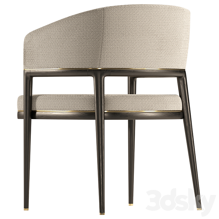 Aster – Mark dining chair 3DS Max Model - thumbnail 2