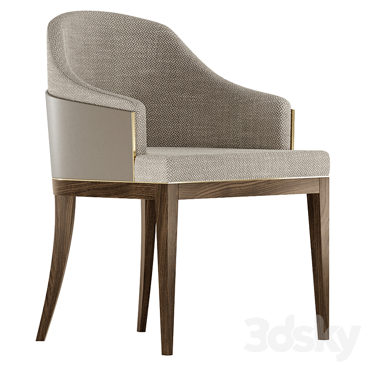 Aster – Wolfe dining chair 3DS Max Model - thumbnail 3