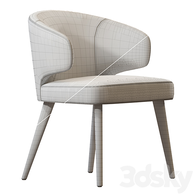 ASTON DINING CHAIR MINOTTI 3DSMax File - thumbnail 7