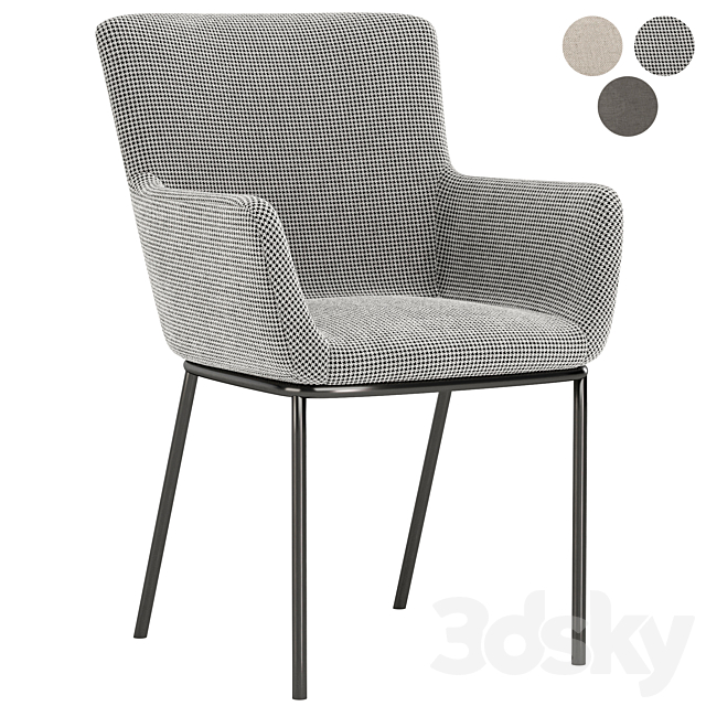 Astor dinning chair 3DSMax File - thumbnail 1