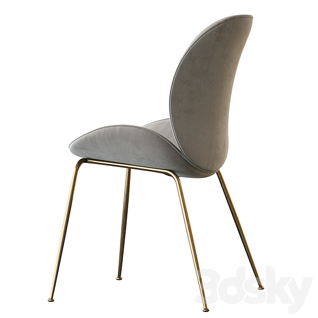 Astor Upholstered Dining Chair 3DS Max Model - thumbnail 3