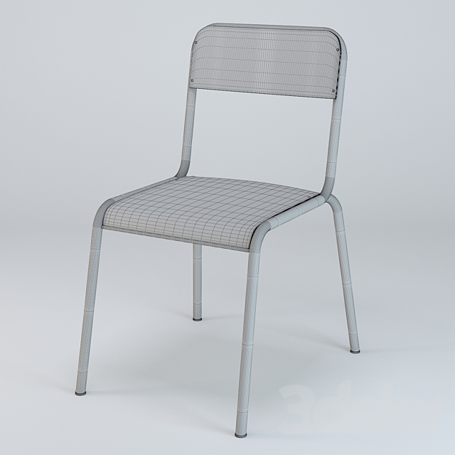 Atlas school chair 3DS Max Model - thumbnail 3