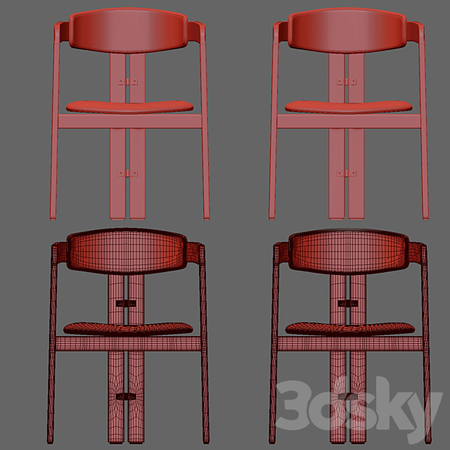 Augusto savini pamplona chairs 3DSMax File - thumbnail 3