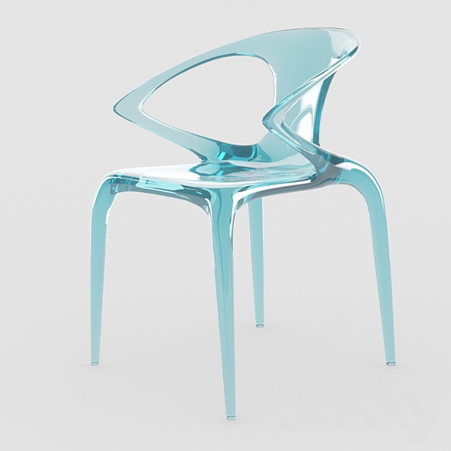 Ava Chair 3DS Max Model - thumbnail 2