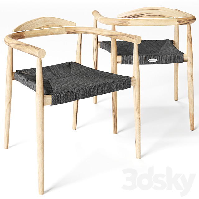 AVE Gloster Dansk Stacking Chair 3ds Max - thumbnail 1