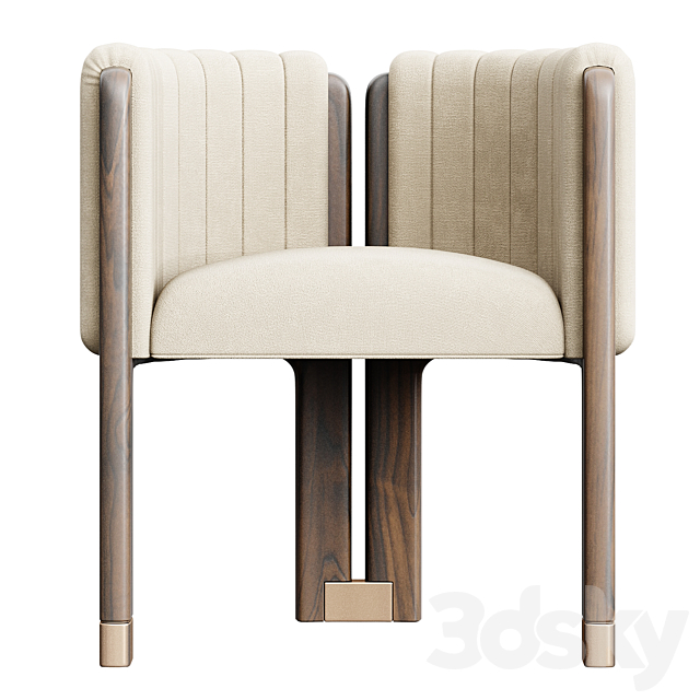 AVE Mezzo Collection Crawford Dining Chair 3DS Max Model - thumbnail 2