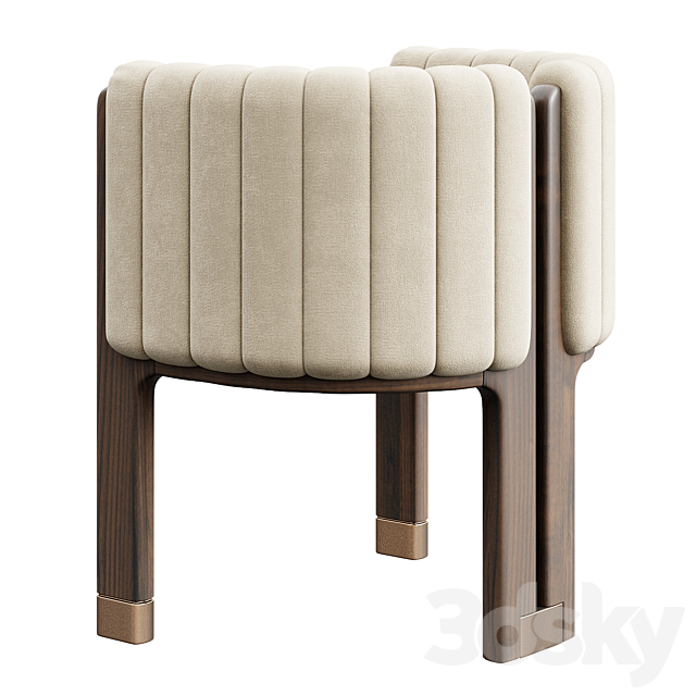 AVE Mezzo Collection Crawford Dining Chair 3DS Max Model - thumbnail 3