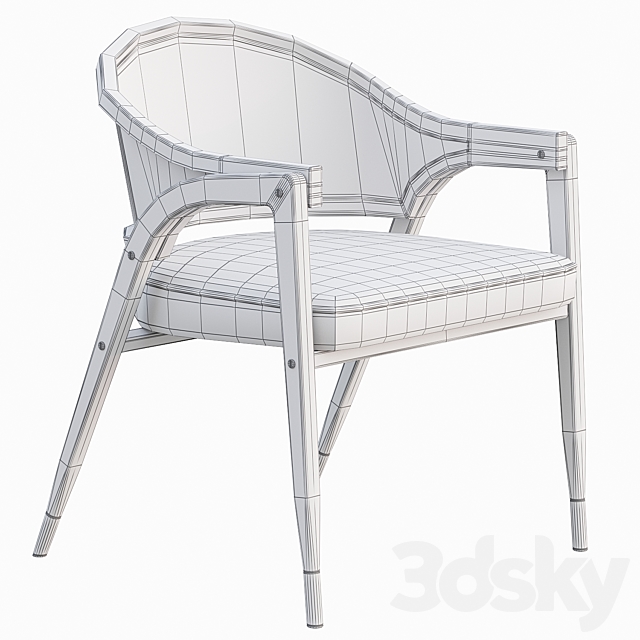 AVE Qi Chair 3DS Max Model - thumbnail 4