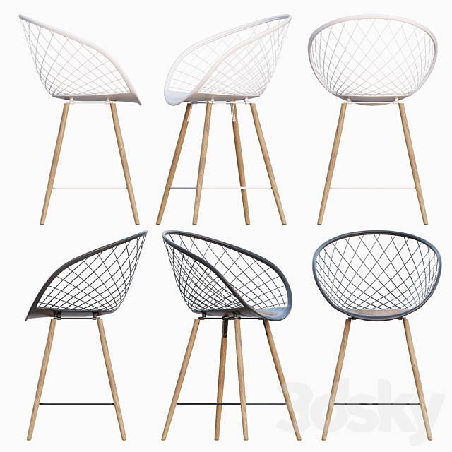 AVE SIDERA Counter Stool 3ds Max - thumbnail 3