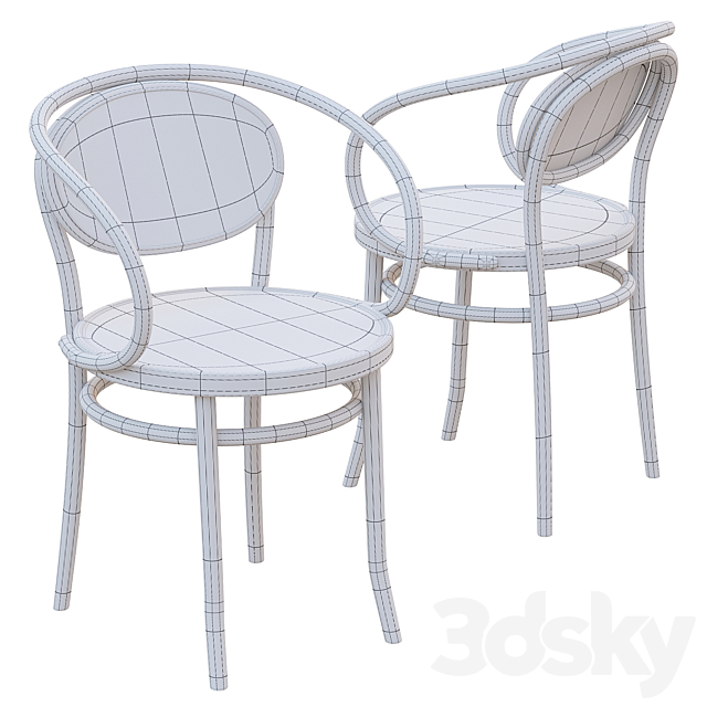 AVE Thonet 210 Chair 3ds Max - thumbnail 3