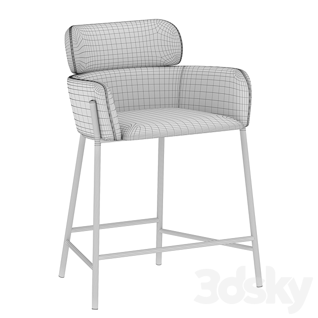 Azalea barstool 3DSMax File - thumbnail 4