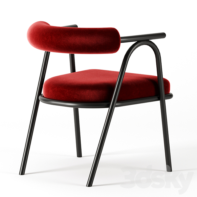 BABA armchair by my home collection 3DSMax File - thumbnail 2