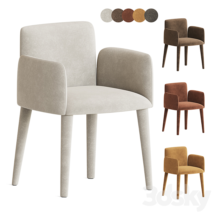 Babi Dining Chair Lema 3DS Max Model - thumbnail 1