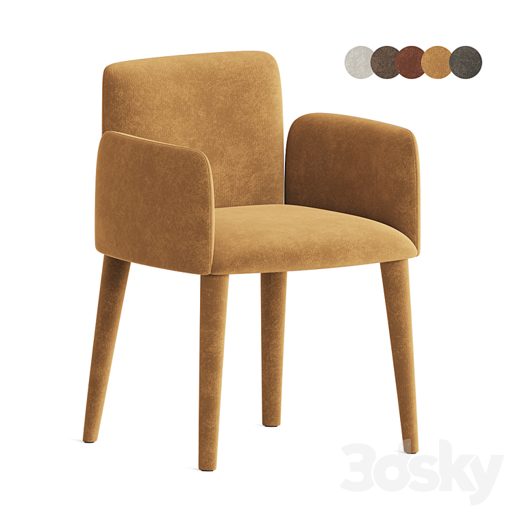 Babi Dining Chair Lema 3DS Max Model - thumbnail 2