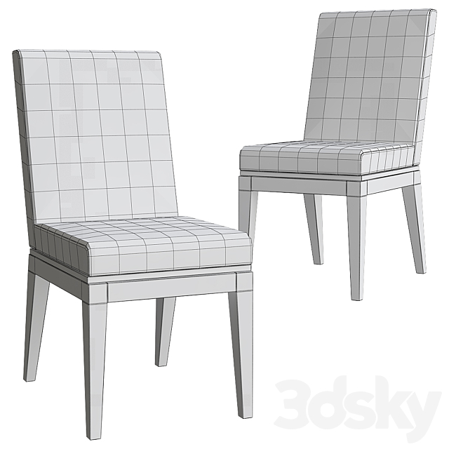 Bahru Dining Chair Frato Interiors 3DS Max Model - thumbnail 2