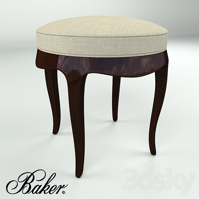 Baker 3482 VANITY STOOL 3ds Max - thumbnail 1