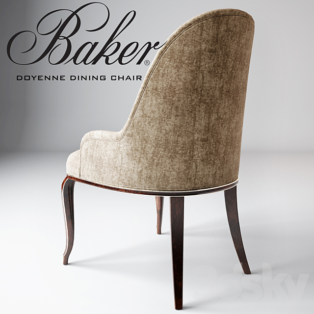 Baker _ Doyenne dining chair 3DSMax File - thumbnail 2