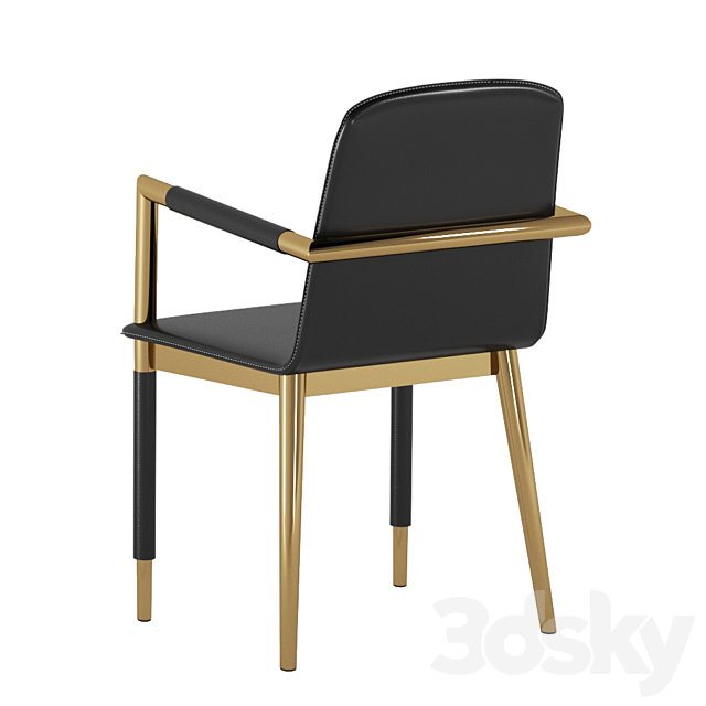 Baker – FOLIO ARM CHAIR 3DS Max Model - thumbnail 2