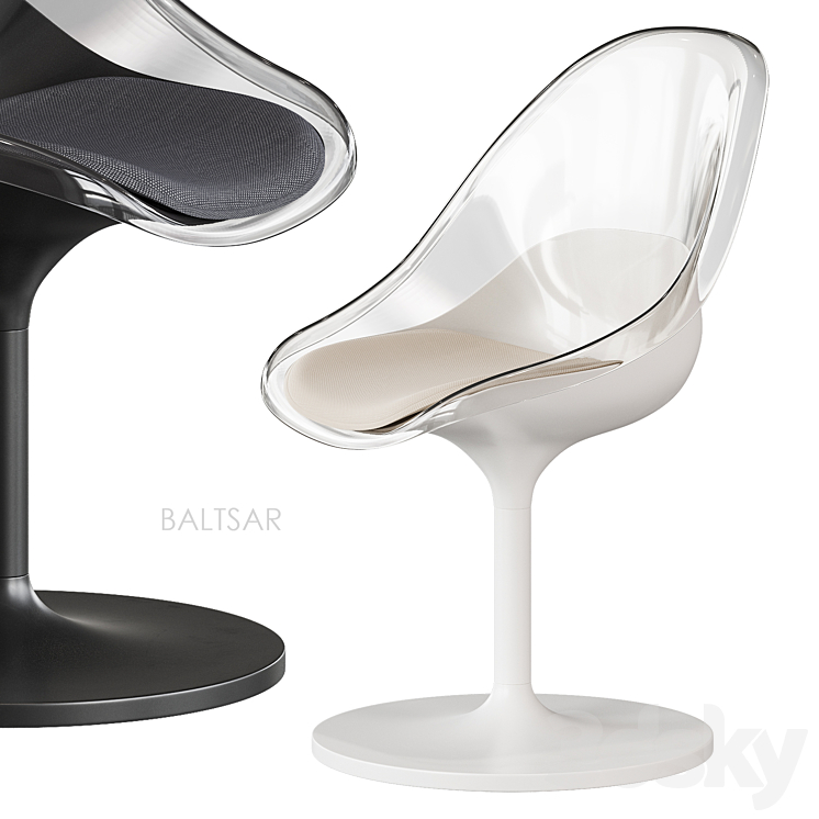 BALTSAR chair Ikea 3DS Max Model - thumbnail 2