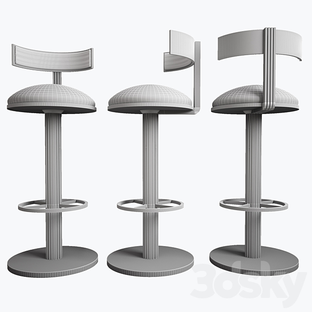 Bar Chair 3DSMax File - thumbnail 4