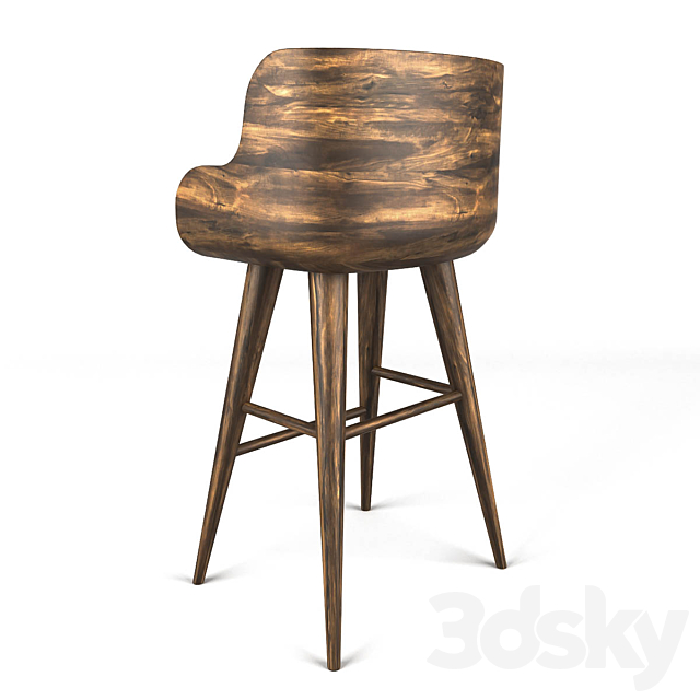 Bar chair 3DSMax File - thumbnail 2