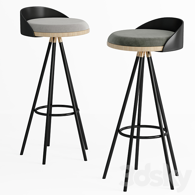 Bar chair 3DSMax File - thumbnail 2